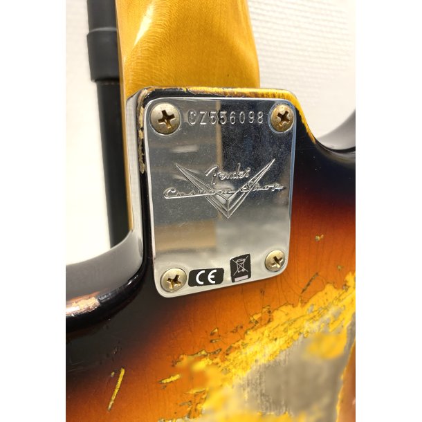 (USED) Fender Custom Shop 1960 Stratocaster Heavy Relic 2021  - 3 Color Sunburst